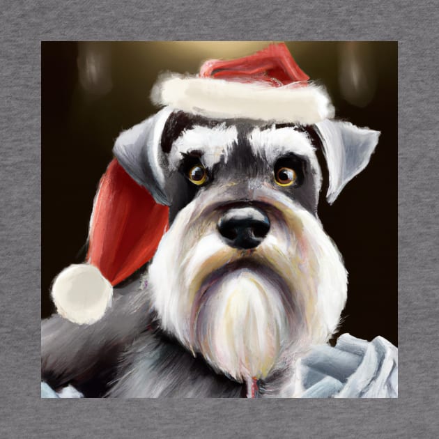 Cute Miniature Schnauzer Drawing by Play Zoo